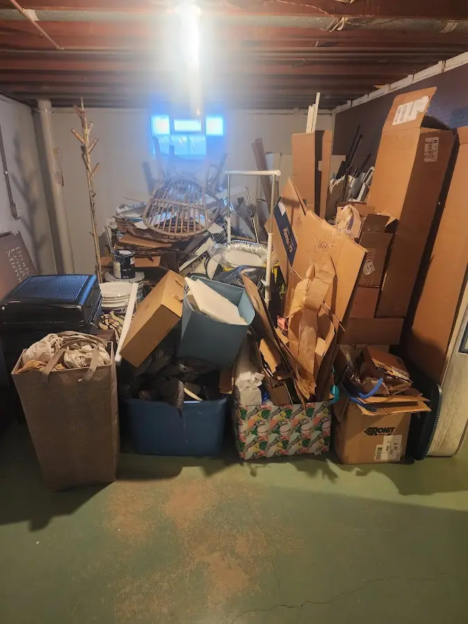 Roll-off dumpster container at job site for Concrete Dumpster Rental in Mashpee